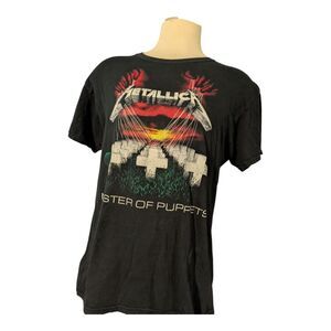 Metallica Master of Puppets T-Shirt Large 20x28 Band Tee Black